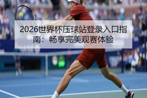2026世界杯压球站登录入口指南：畅享完美观赛体验